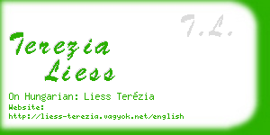 terezia liess business card