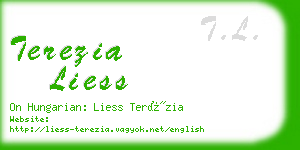 terezia liess business card